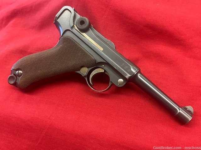 DWM German 1911 P08 Luger WWI WWII 9mm - Matching Numbers Except Magazine-img-1