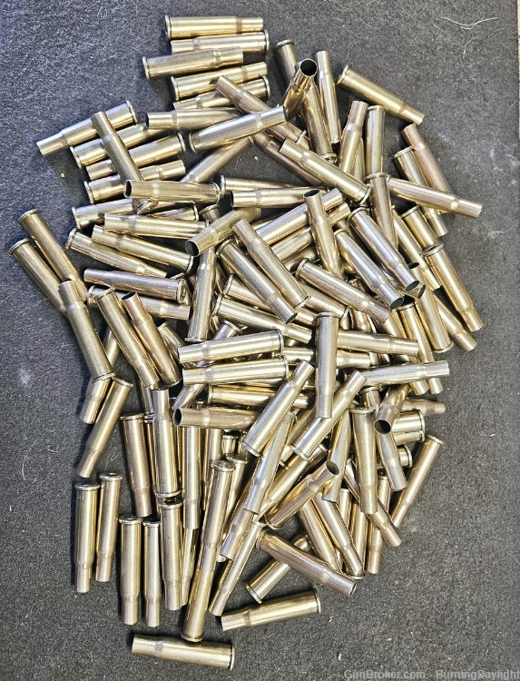 Once fired, 30-30 brass, mixed head stamp R-P and Win 140 count-img-0