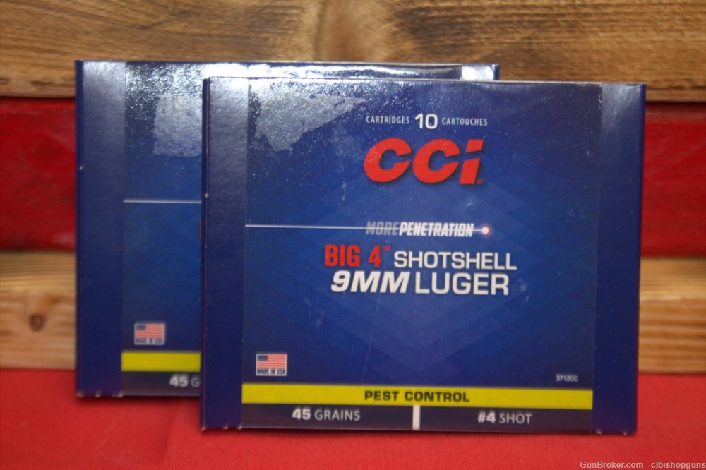 CCI 9MM Pest control #4 shot 45 Grain Big 4 -img-0