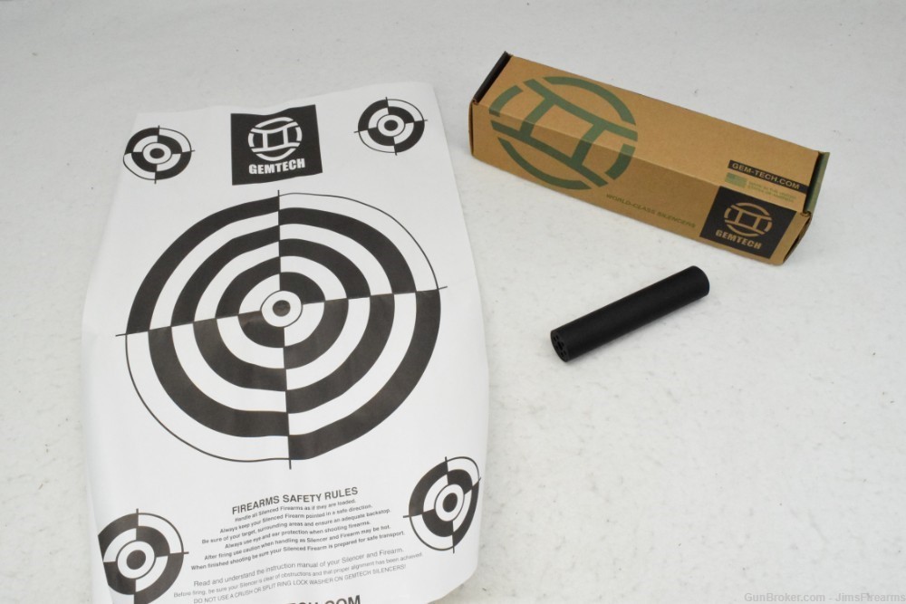 NEW IN BOX - GEMTECH OUTBACK-IID 22LR SUPPRESSOR - DIRECT THREAD -img-0