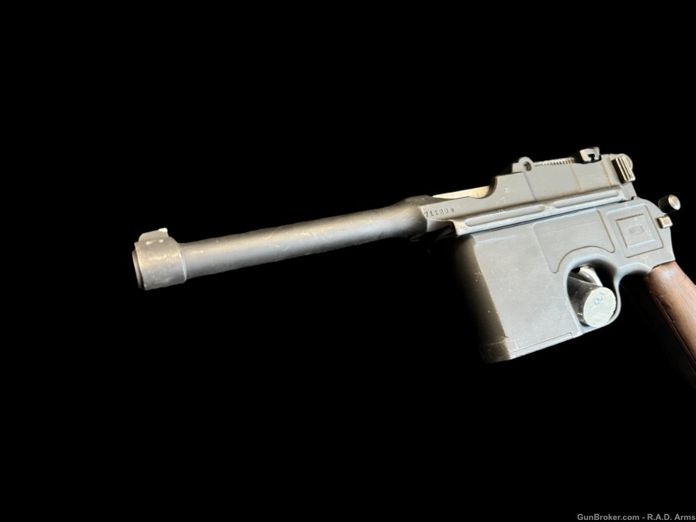 Ultra Rare German Mauser C96 Broomhandle w/Original Mauser Holster Stock -img-3