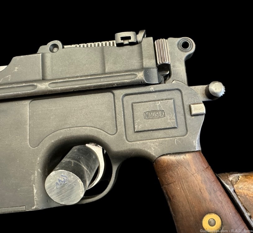 Ultra Rare German Mauser C96 Broomhandle w/Original Mauser Holster Stock -img-4