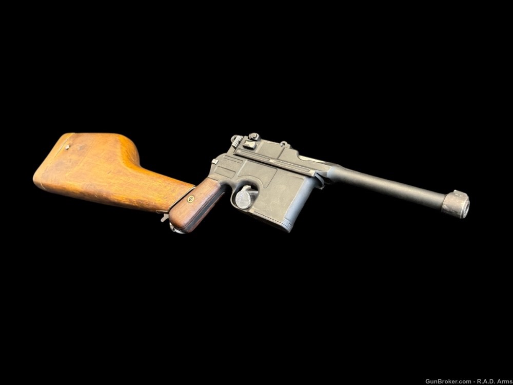 Ultra Rare German Mauser C96 Broomhandle w/Original Mauser Holster Stock -img-8