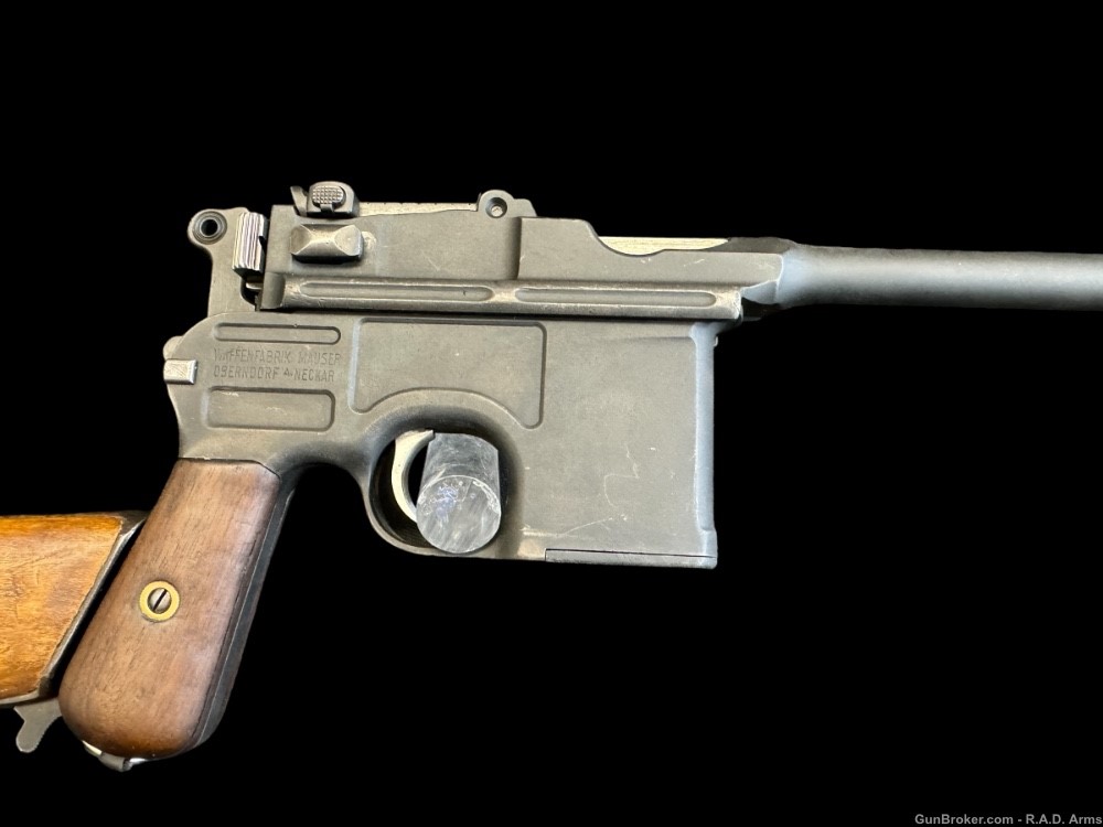 Ultra Rare German Mauser C96 Broomhandle w/Original Mauser Holster Stock -img-12