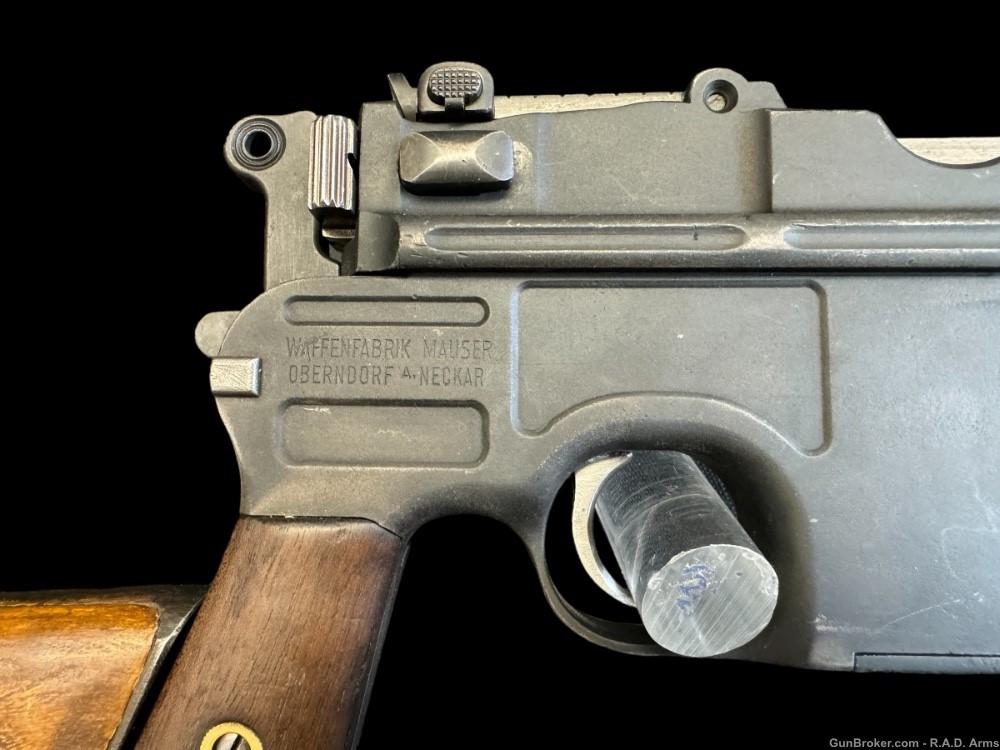 Ultra Rare German Mauser C96 Broomhandle w/Original Mauser Holster Stock -img-10