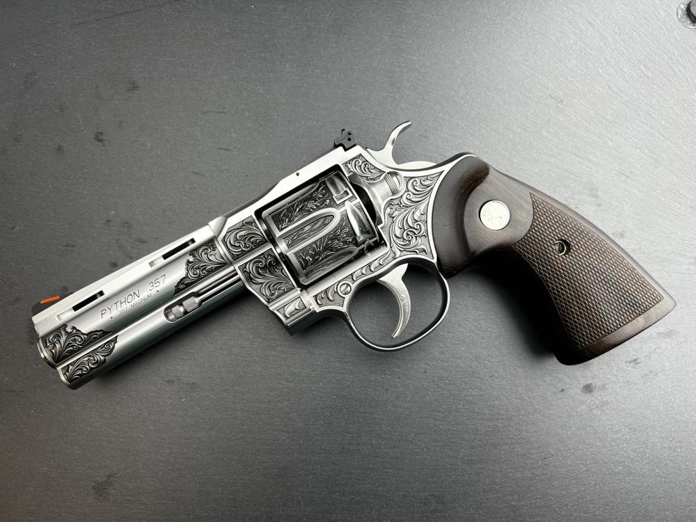 PROTOTYPE - Colt Python ENGRAVED Regal by Altamont 4.25" .357 Mag-img-8