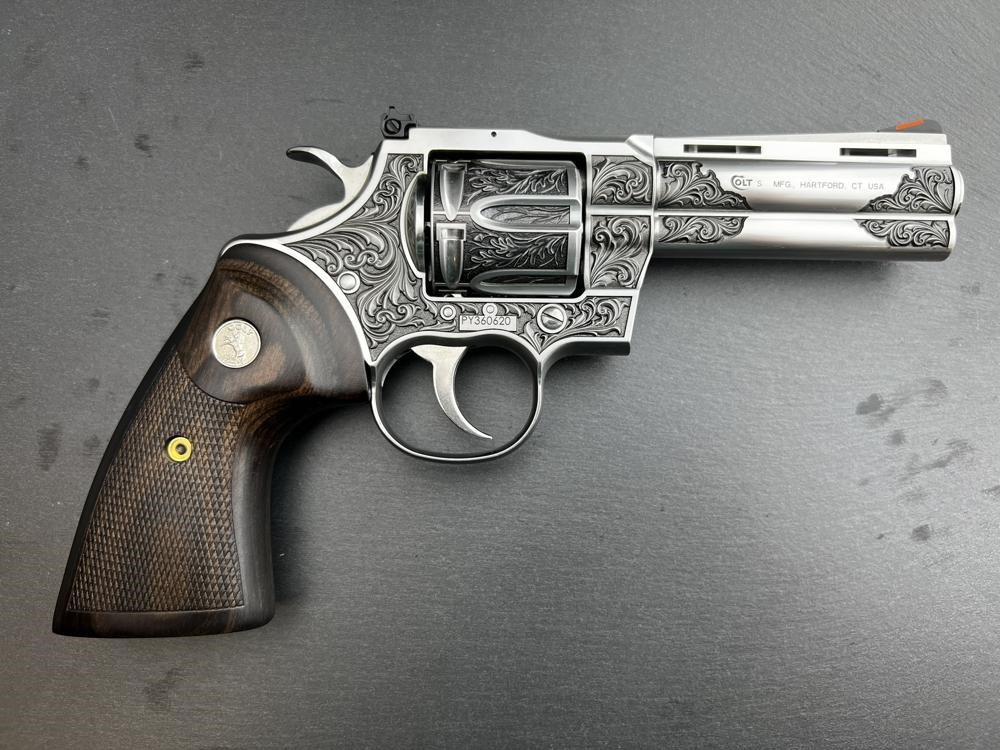 PROTOTYPE - Colt Python ENGRAVED Regal by Altamont 4.25" .357 Mag-img-4