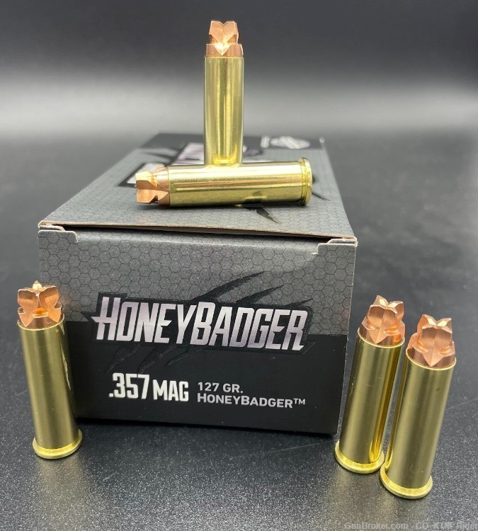 Black Hills 357 Mag HoneyBadger 127gr- Lehigh Defense Bullet-img-1