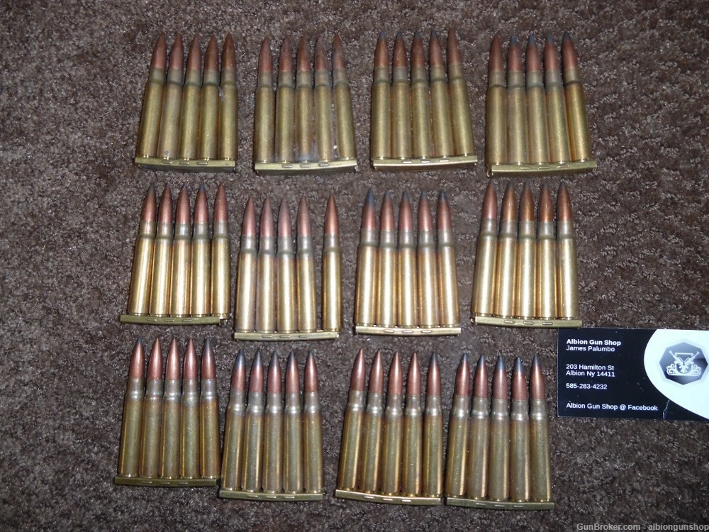 210 rounds 8mm mauser ammo, on stripper clips-img-0