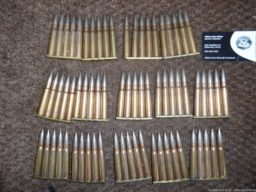 210 rounds 8mm mauser ammo, on stripper clips-img-1