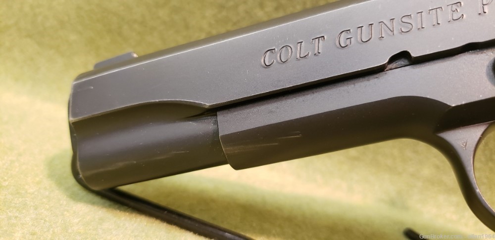 Colt Gunsite Pistol Semi Auto 45 ACP Black Good Shape-img-11