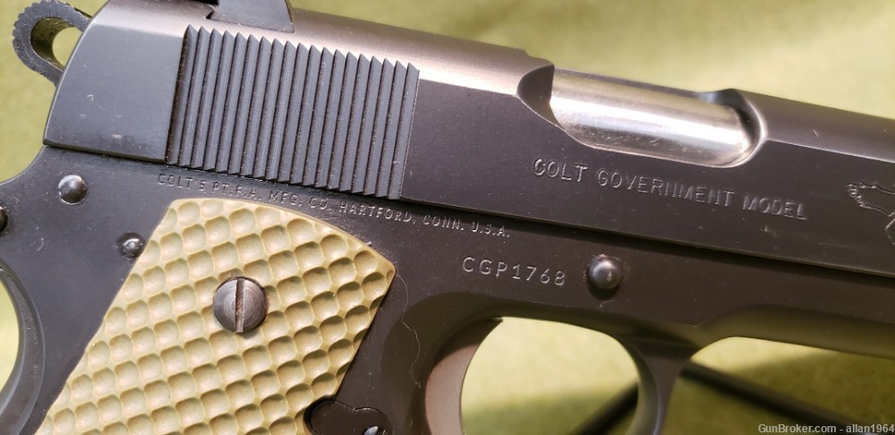 Colt Gunsite Pistol Semi Auto 45 ACP Black Good Shape-img-4