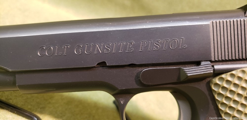 Colt Gunsite Pistol Semi Auto 45 ACP Black Good Shape-img-6
