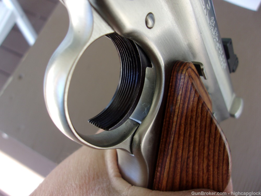 Ruger Mark II Competition Target .22 Slab Side Stainless 7" Pistol $1START-img-20
