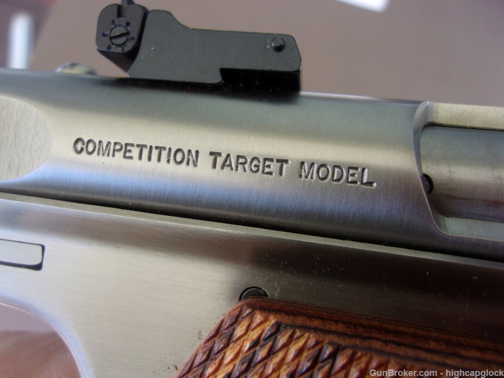 Ruger Mark II Competition Target .22 Slab Side Stainless 7" Pistol $1START-img-11