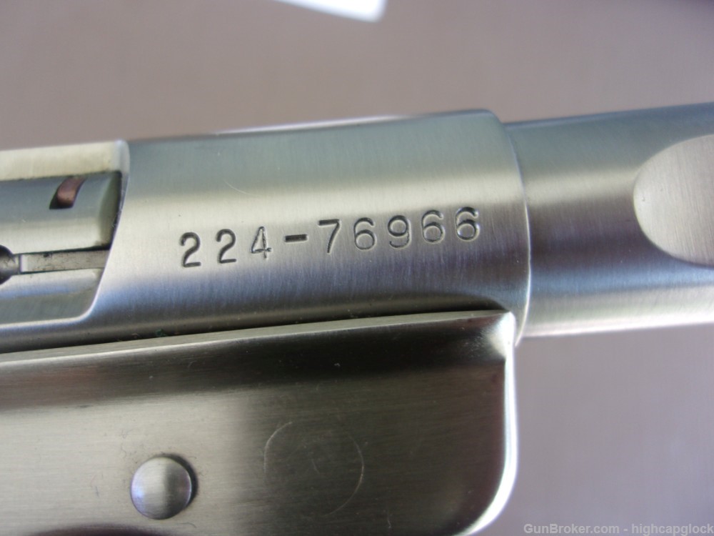 Ruger Mark II Competition Target .22 Slab Side Stainless 7" Pistol $1START-img-12