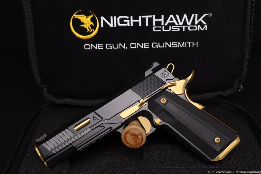 Nighthawk Custom Agent 2 IOS Optic Ready GOV Recon 9MM Black Nitride Gold  -img-5