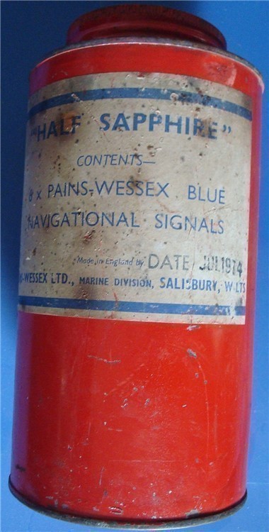 Pains Wessex Signal Container - 1974 dated - for Blue Signals-img-4