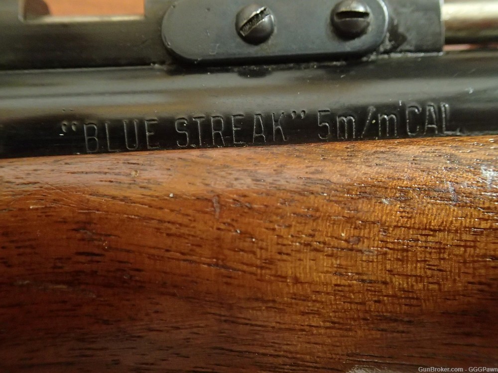 VINTAGE SHERIDAN PRODUCTS BLUE STREAK 5MM AIR RIFLE PELLET GUN-img-4