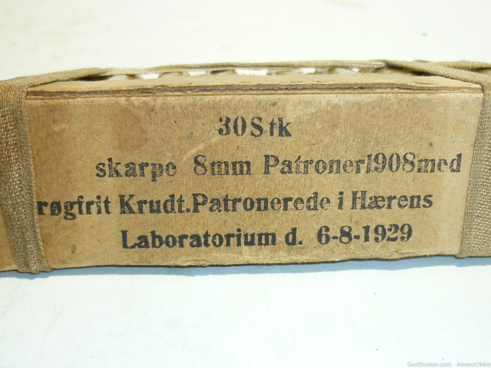 1rd 8x58R M98 8mm Krag Jorgensen 1928 Spitzer ORIGINAL AMMO-img-4