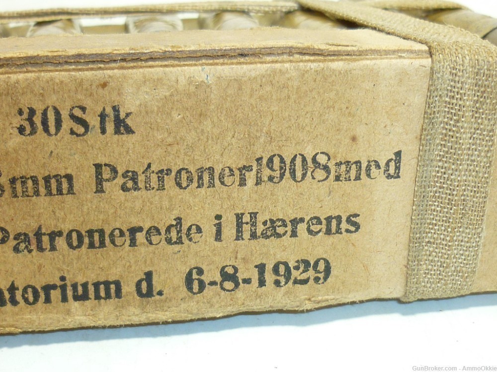1rd 8x58R M98 8mm Krag Jorgensen 1928 Spitzer ORIGINAL AMMO-img-3