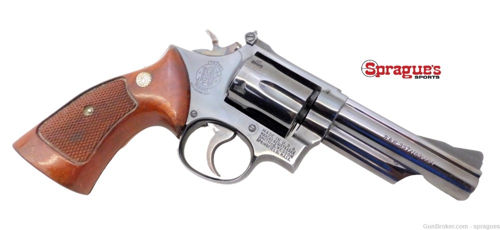 Smith & Wesson Model 19 -3 Blued Revolver 4" Fluted Cylinder 1967-77-img-0