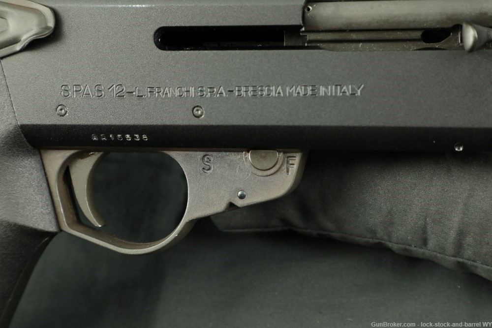 Franchi 12g Semi-Auto/Pump Action SPAS-12 Folding Stock Combat Shotgun 1987-img-29