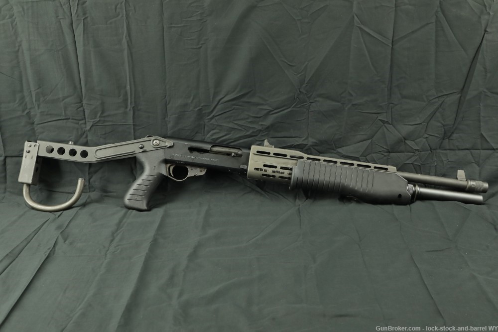 Franchi 12g Semi-Auto/Pump Action SPAS-12 Folding Stock Combat Shotgun 1987-img-2