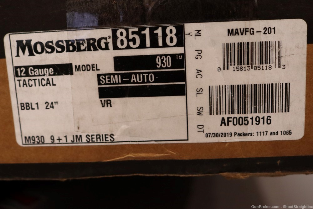 Mossberg Model 930 JM Pro 24.00"bbl 3.00" 12 Gauge w/Box (New-Old-Stock)-img-1
