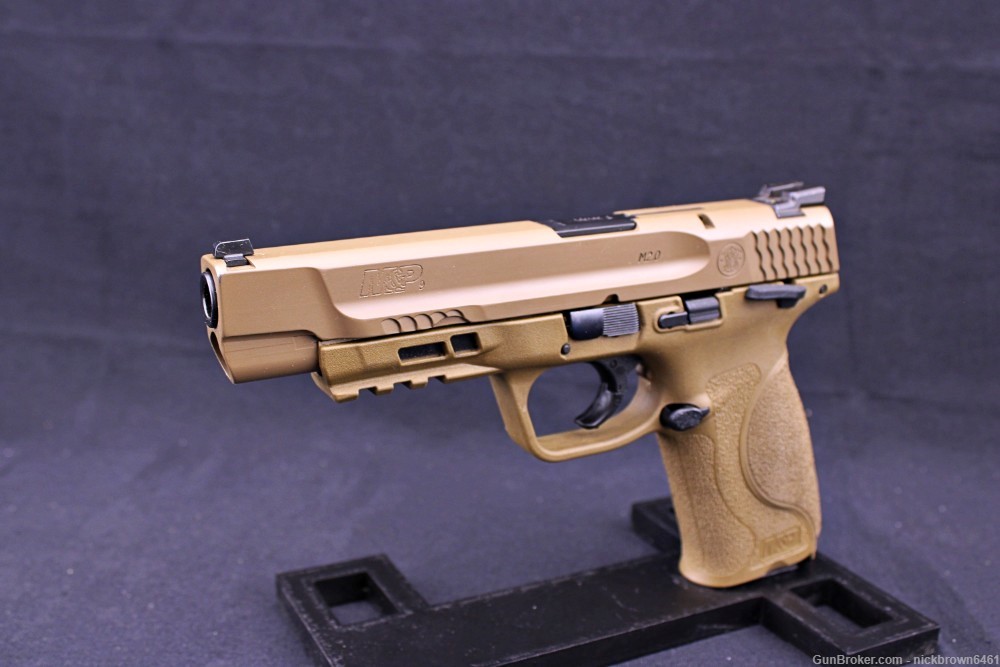 SMITH & WESSON M&P 2.0 9MM 5" FDE MANUAL SAFETY FULL SIZE S&W MP 2 MAGS-img-1