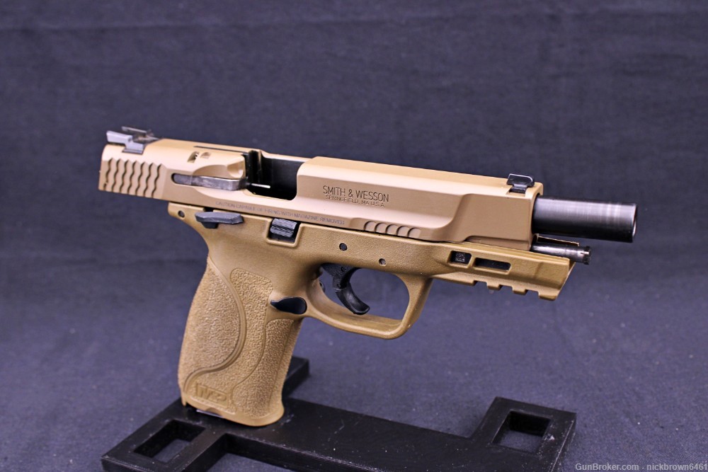 SMITH & WESSON M&P 2.0 9MM 5" FDE MANUAL SAFETY FULL SIZE S&W MP 2 MAGS-img-22