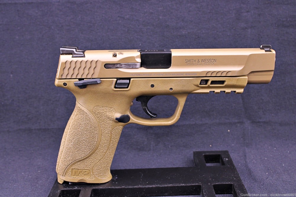 SMITH & WESSON M&P 2.0 9MM 5" FDE MANUAL SAFETY FULL SIZE S&W MP 2 MAGS-img-6
