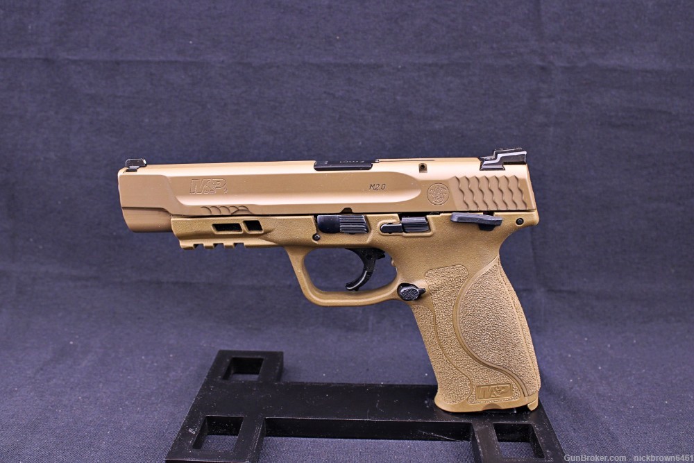 SMITH & WESSON M&P 2.0 9MM 5" FDE MANUAL SAFETY FULL SIZE S&W MP 2 MAGS-img-2