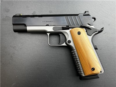 Springfield Emissary 1911 4.25" .45 ACP Blued/Stainless Pistol Custom Grips