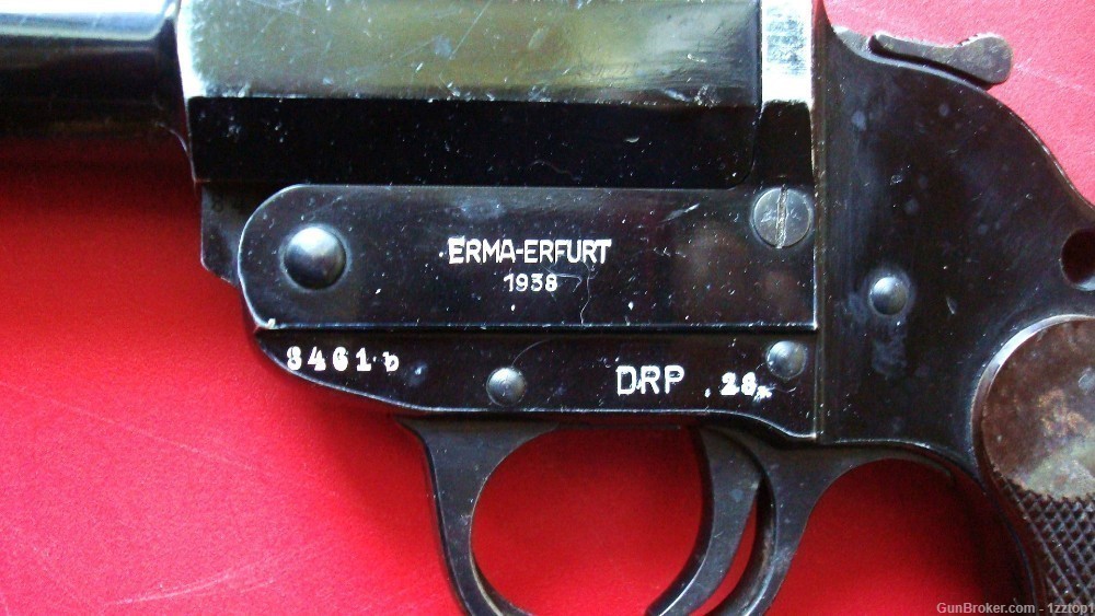 Model Heer Erma-Erfurt Flare / Signal gun 1938 WWII Rare DRP 28. marked-img-2