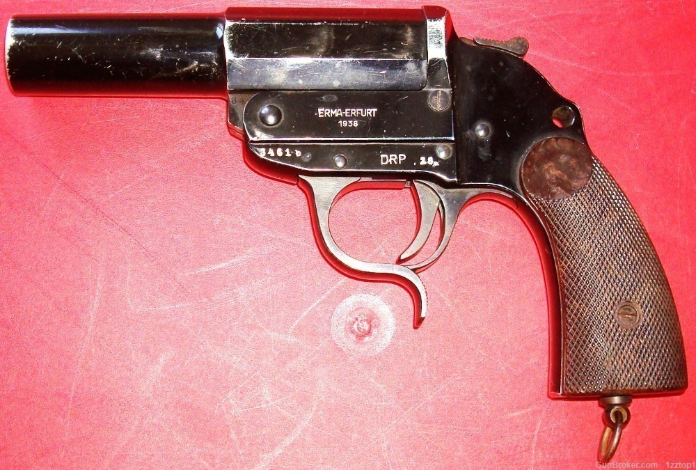 Model Heer Erma-Erfurt Flare / Signal gun 1938 WWII Rare DRP 28. marked-img-0
