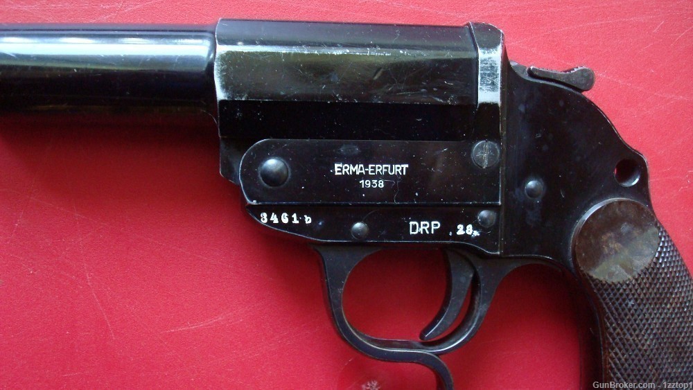 Model Heer Erma-Erfurt Flare / Signal gun 1938 WWII Rare DRP 28. marked-img-1