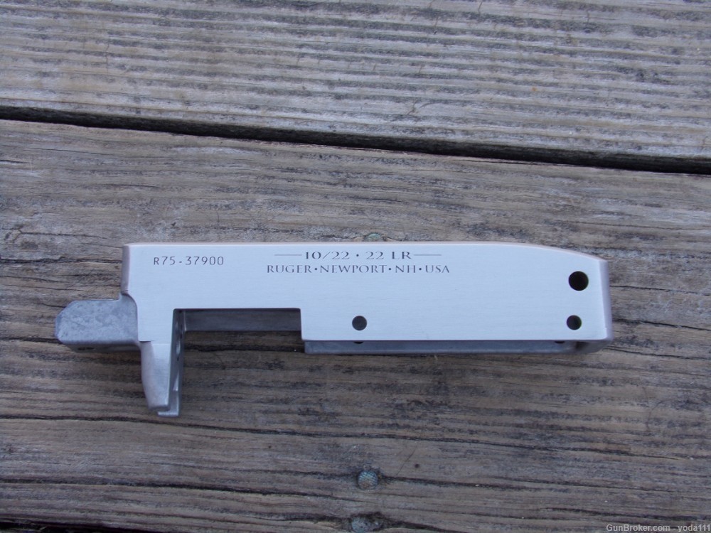 Ruger 10/22 receiver 75th anniversary  SILVER NEW factory stripped 22LR -img-0