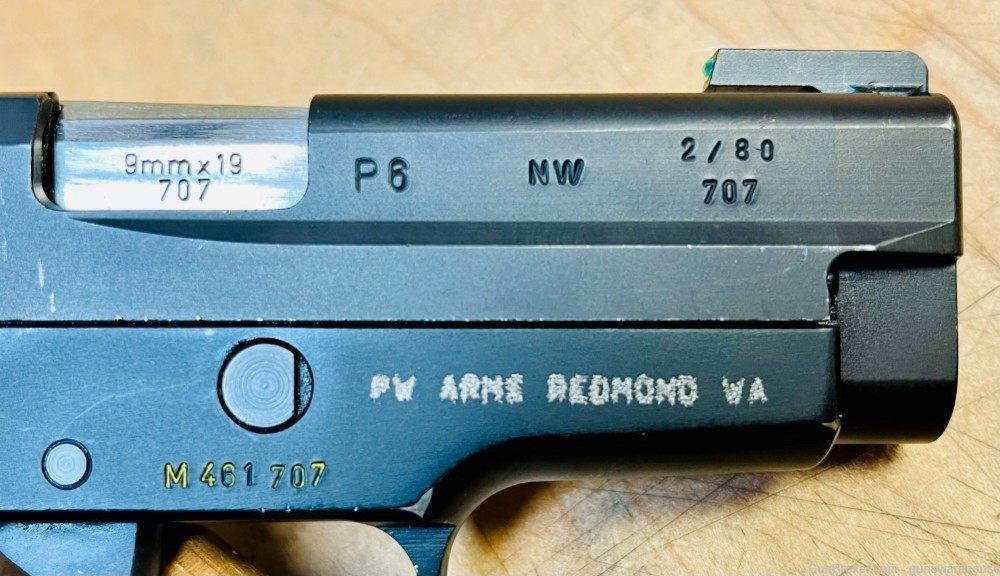 Sig Sauer P6 West German P225 9mm 1980s MFG Germany -img-6