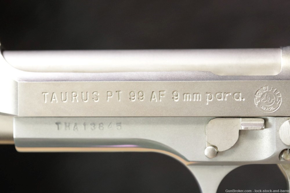 Taurus Model PT 99 AF PT-99 9mm Luger 5” Semi Auto Pistol & Factory Box-img-13