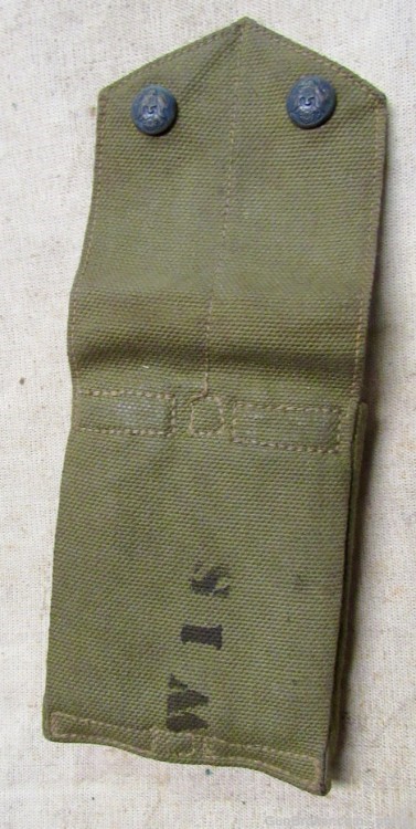 Scarce M1912 Colt 1911 Dual Magazine Pouch Mills Dated 1912-img-13