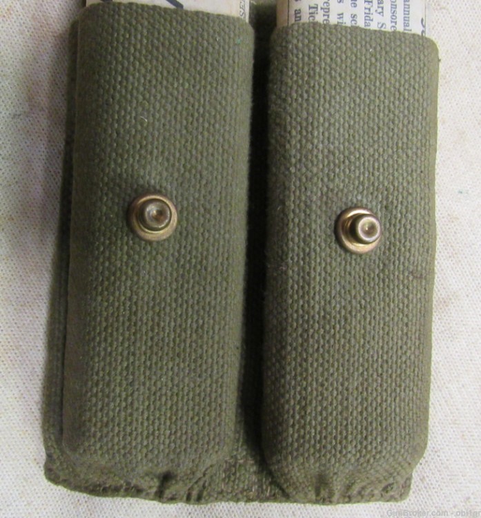 Scarce M1912 Colt 1911 Dual Magazine Pouch Mills Dated 1912-img-7