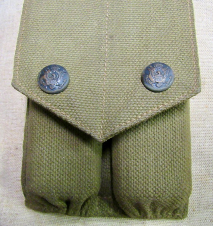 Scarce M1912 Colt 1911 Dual Magazine Pouch Mills Dated 1912-img-2