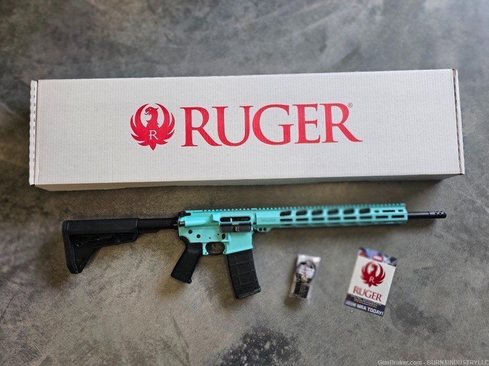 RUGER AR556 RUGER AR-556 MPR 8551 ROBINS EGG BLUE 18" 556NATO AR556-img-0