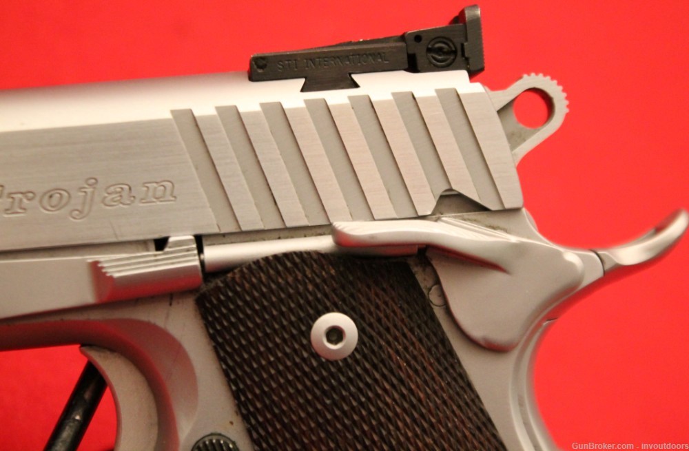 STI Trojan 9mm 4" stainless semi-auto pistol w/4 mags. -img-16