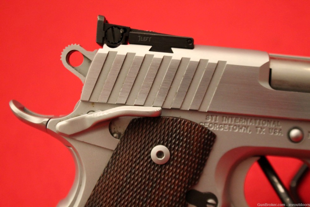 STI Trojan 9mm 4" stainless semi-auto pistol w/4 mags. -img-9