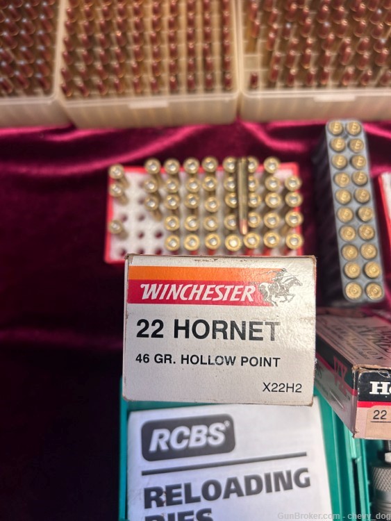 .22 Hornet Factory Ammo, Reloads & Dies - 744 Rounds Total - Penny Auction!-img-1