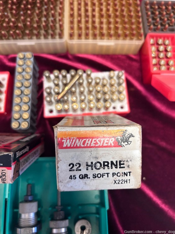 .22 Hornet Factory Ammo, Reloads & Dies - 744 Rounds Total - Penny Auction!-img-3
