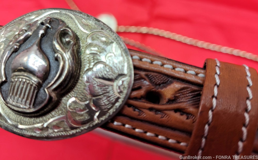 Colt Sterling Silver Belt Buckle by Wheat & Bolo Tie for SAA or Python-img-7