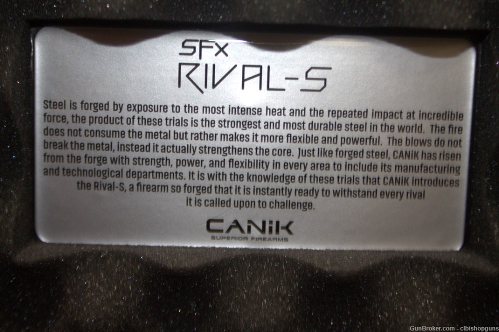 Canik SFX Rival S Dark Side 9MM 5" Barrel Black like pro, tti, steel frame -img-4